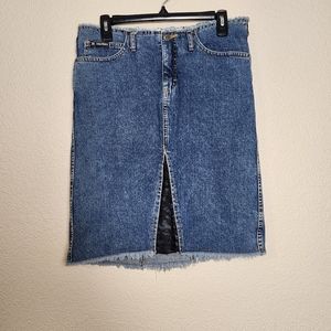Y2K Tag Rag Denim Skirt